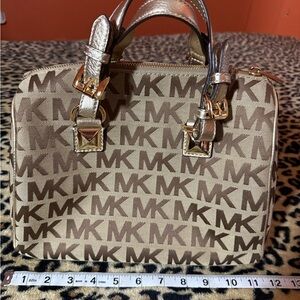 Michael Kors Signature Brown Satchel